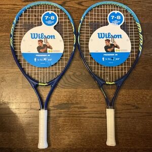 Lot of 2 (Two) - Wilson Federer Jr. - 23" Tennis Rackets - Ages: 7-8 Years - NEW
